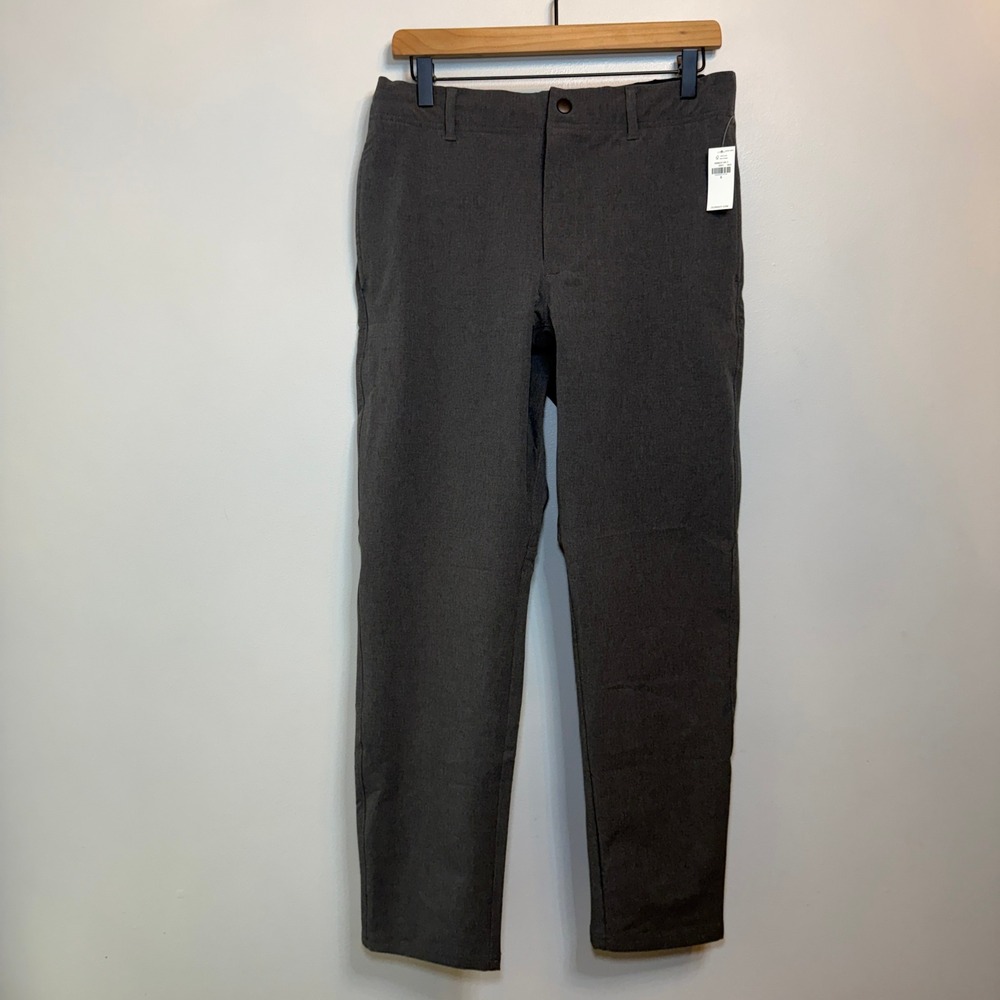 Old Navy Go-H20 StretchTech Chino Pants Men's Small Charcoal Gray Heathered NWT